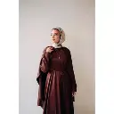 Cape Satin Dress 