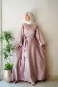 Satin Cloche Dress