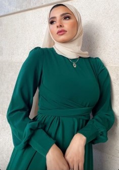 Wide belt Dress