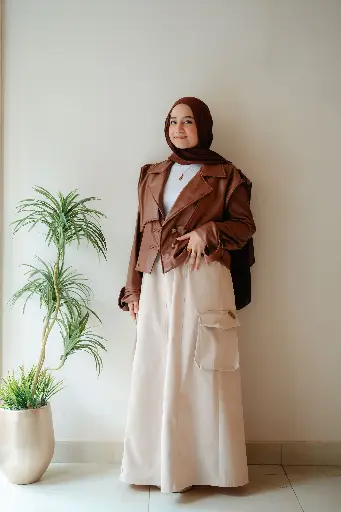 Trench Leather Coat 