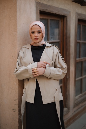 Short Gaberdine Coat