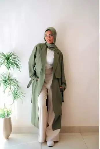 Linen Trench Coat