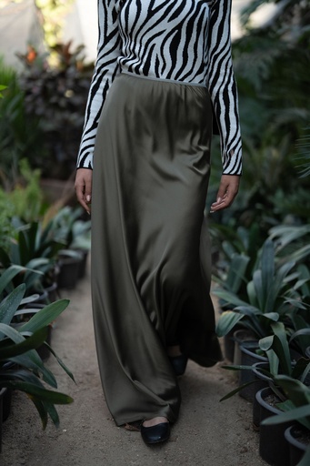 Maxi Satin Skirt